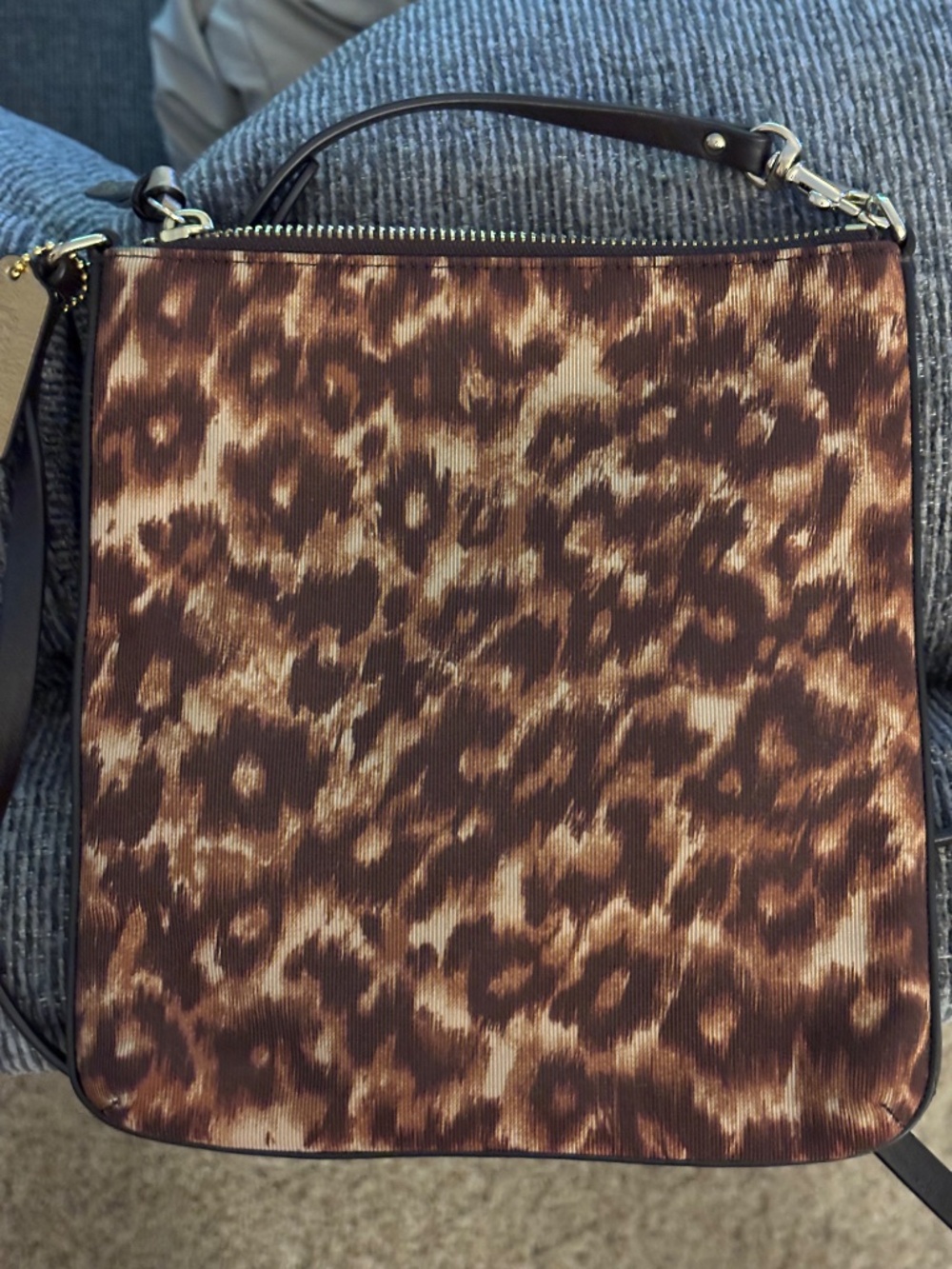 Coach 52104 Madison Ocelot Print NS Swing Pack Crossbody Bag - Picture 3 of 10